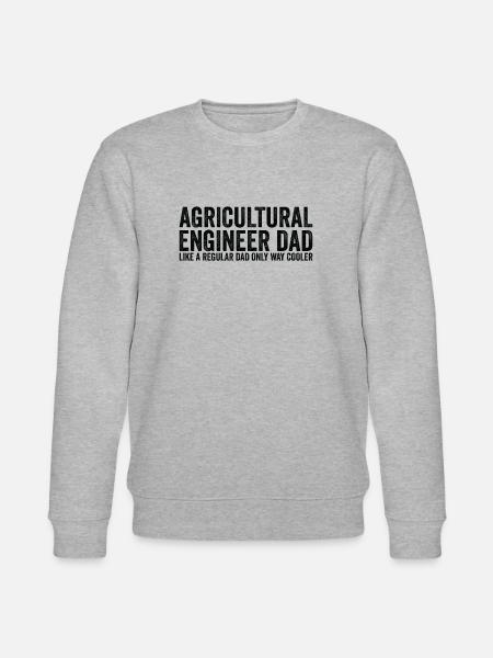 Papa - Agricultural Engineer - Stanley/Stella CHANGER Unisex Organic Sweatshirt - heather grey