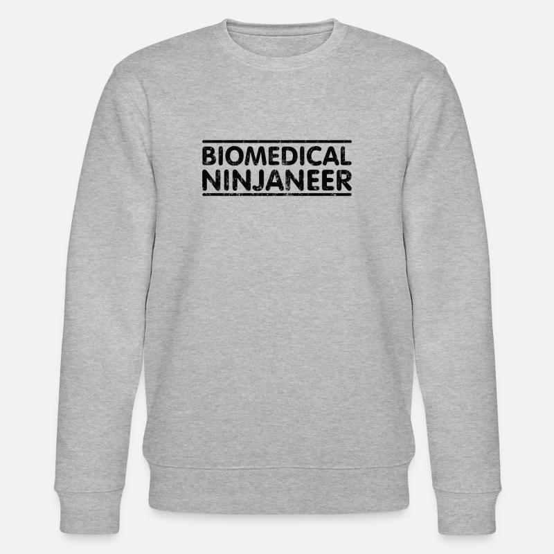 Ninjaneer - Biomedical Engineer - Stanley/Stella CHANGER Unisex Organic Sweatshirt - heather grey