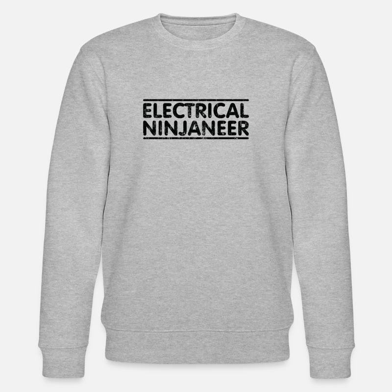 Ninjaneer - Electrical Engineer - Stanley/Stella CHANGER Unisex Organic Sweatshirt - heather grey
