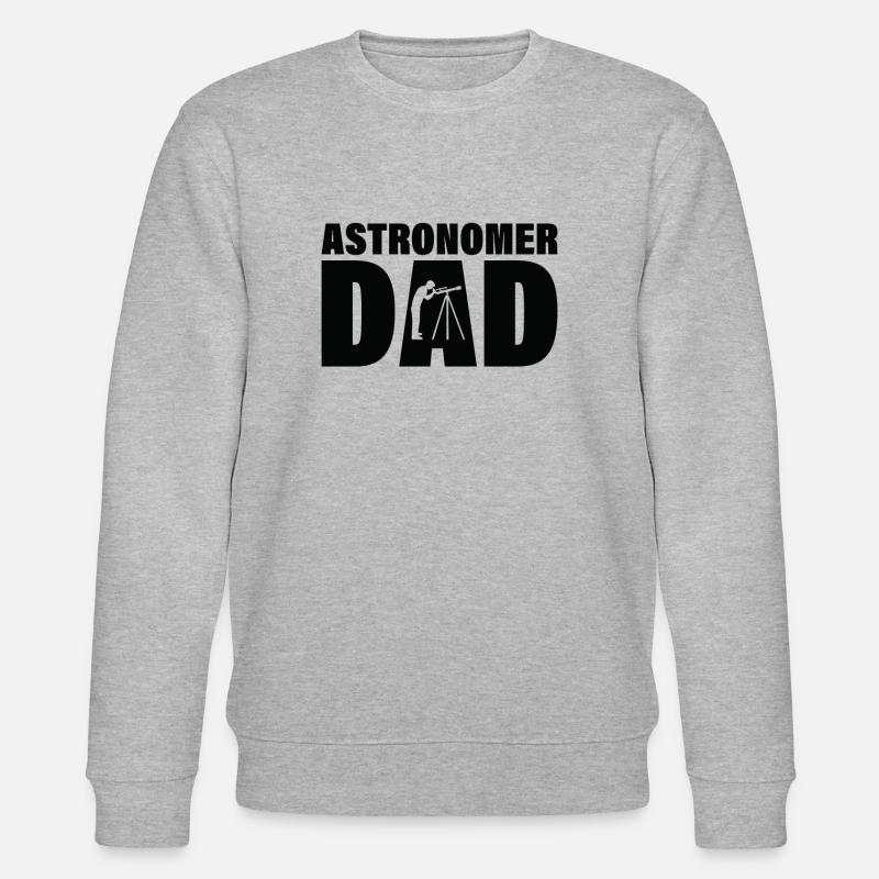 Job - Astronom Dad - Stanley/Stella Unisex Bio-Sweatshirt CHANGER - Grau meliert
