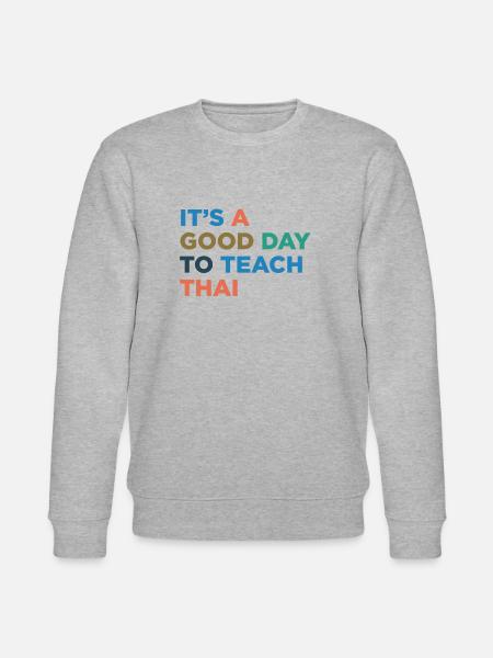 Teaching Thai teachers - Stanley/Stella CHANGER Unisex Organic Sweatshirt - heather grey