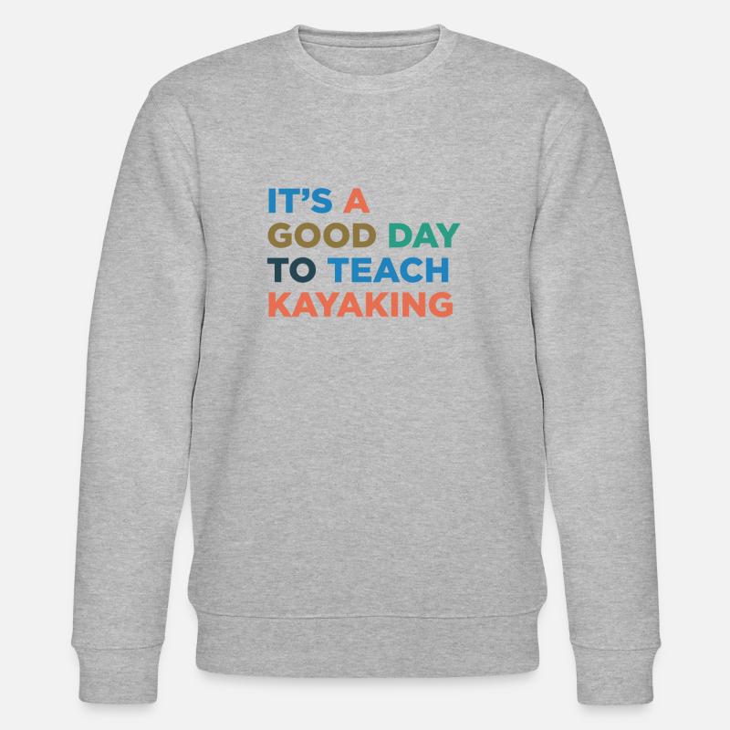 Kayaking Coach Teaching - Stanley/Stella CHANGER Unisex Organic Sweatshirt - heather grey
