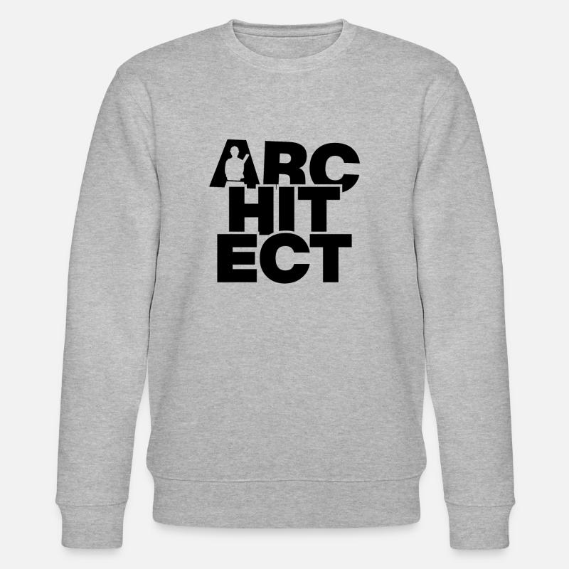 Architektonischer Beruf - Architekt - Stanley/Stella Unisex Bio-Sweatshirt CHANGER  - Grau meliert