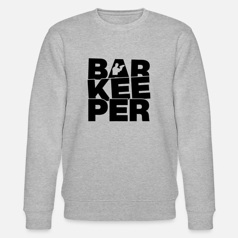 Beruf Arbeit - Barkeeper - Stanley/Stella Unisex Bio-Sweatshirt CHANGER  - Grau meliert