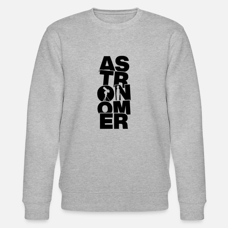 Astronomieberuf - Astronom - Stanley/Stella Unisex Bio-Sweatshirt CHANGER  - Grau meliert