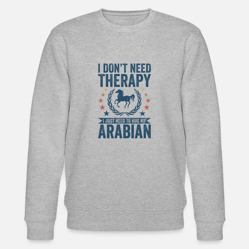 Don't need therapy - Arabic - Stanley/Stella CHANGER Unisex Organic Sweatshirt - heather grey