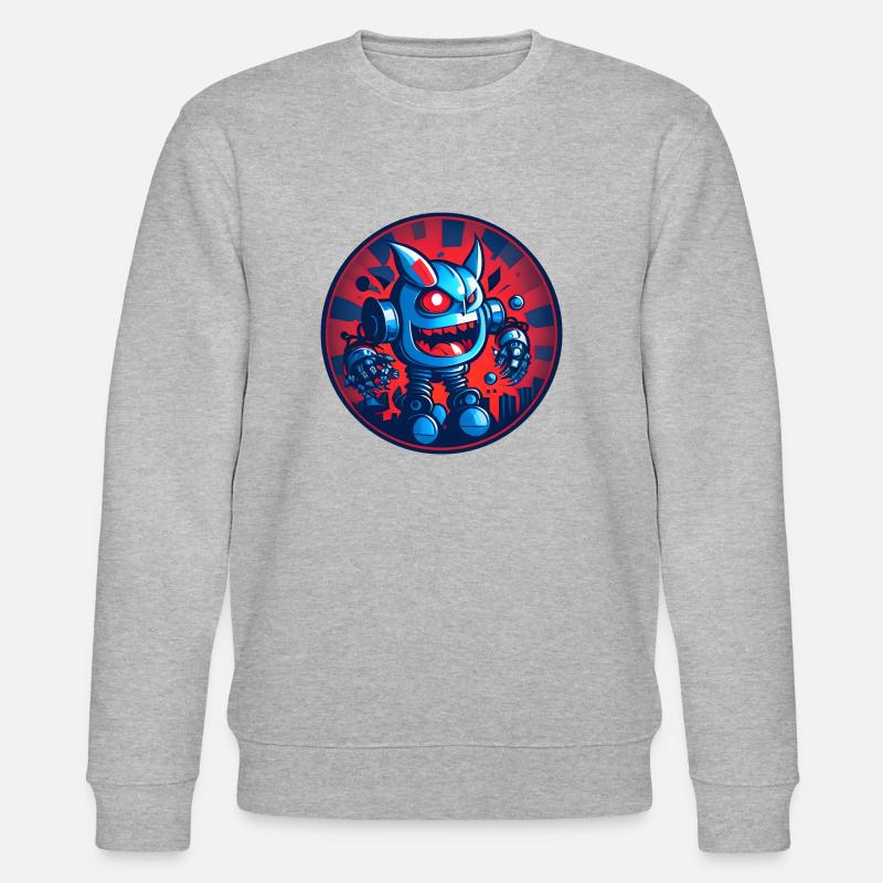 Evil Robot Série 02 - Sweat bio CHANGER Stanley/Stella Unisexe - gris chiné