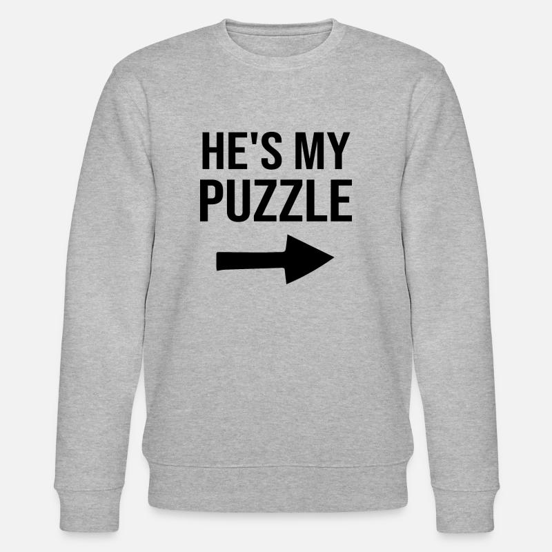 My Riddle My - Pair - Stanley/Stella CHANGER Unisex Organic Sweatshirt - heather grey