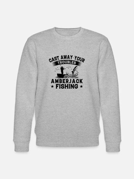 Throw Away - Fish Amberjack - Stanley/Stella CHANGER Unisex Organic Sweatshirt - heather grey