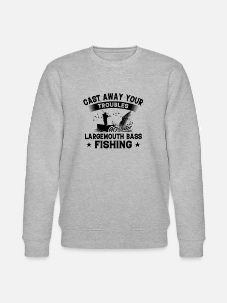 Wegwerfen - Fisch Forellenbarsch - Stanley/Stella Unisex Bio-Sweatshirt CHANGER - Grau meliert