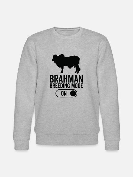 Cow Breeding Mode On - Brahman - Stanley/Stella CHANGER Unisex Organic Sweatshirt - heather grey