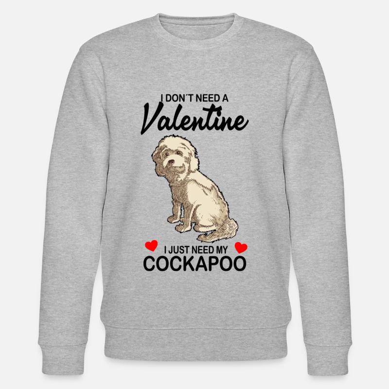 Cockapoo - Stanley/Stella Unisex Bio-Sweatshirt CHANGER  - Grau meliert