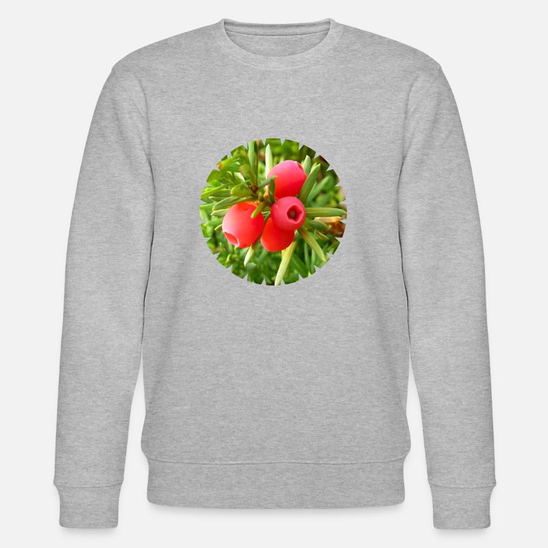 Die Eibe, ein heimischer Nadelbaum - Stanley/Stella Unisex Bio-Sweatshirt CHANGER  - Grau meliert