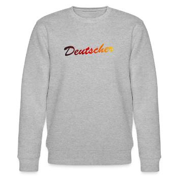 Deutscher - Stanley/Stella Unisex Bio-Sweatshirt CHANGER  - Grau meliert - Vorne - Nik (191cm) & Marisol (170cm)