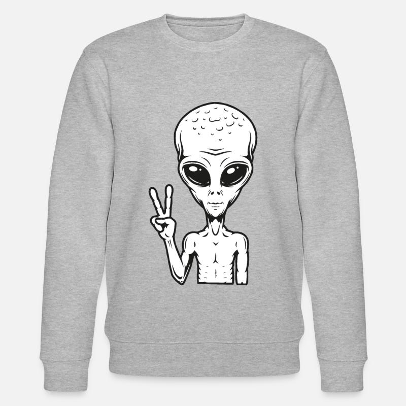 Alien - Stanley/Stella Unisex Bio-Sweatshirt CHANGER  - Grau meliert
