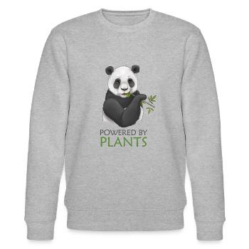 Panda 2 Plantbased - Stanley/Stella CHANGER Unisex Organic Sweatshirt - heather grey - Front - Nik (191cm) & Marisol (170cm)