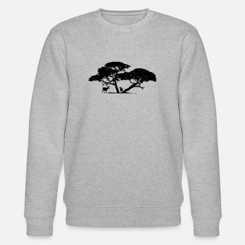 Afrika - Stanley/Stella Unisex Bio-Sweatshirt CHANGER  - Grau meliert