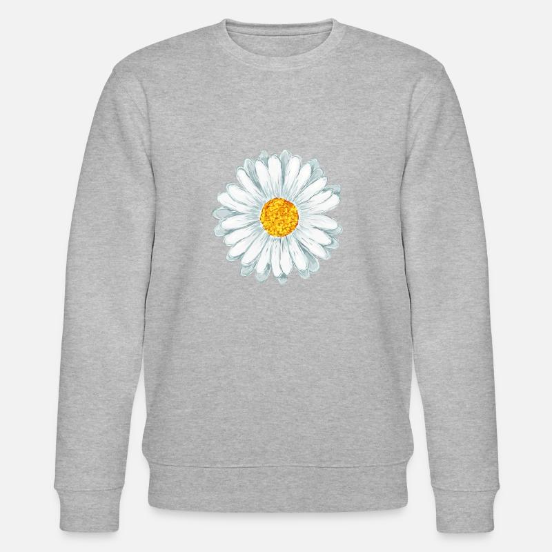Gänseblümchen - Stanley/Stella Unisex Bio-Sweatshirt CHANGER  - Grau meliert