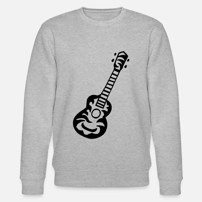 Ukulele Gitarre einfarbig 3 - Stanley/Stella Unisex Bio-Sweatshirt CHANGER  - Grau meliert