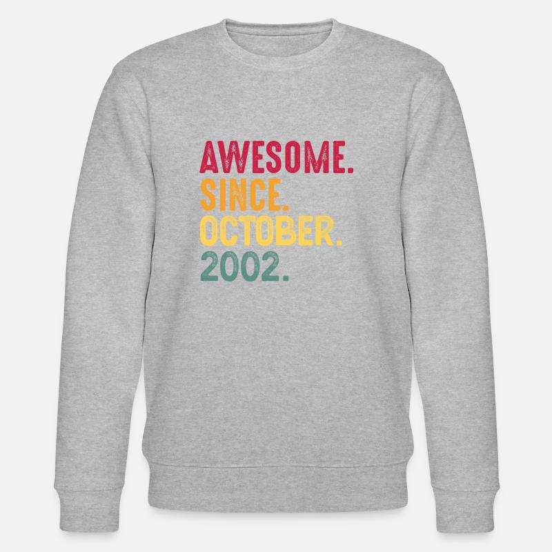 October 2002 - 20th birthday gift. Legend. - Stanley/Stella CHANGER Unisex Organic Sweatshirt - heather grey