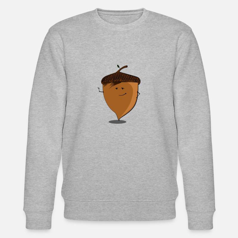 Haselnuss Haselnussbaum Haselnussstrauch Kuchen - Stanley/Stella Unisex Bio-Sweatshirt CHANGER  - Grau meliert