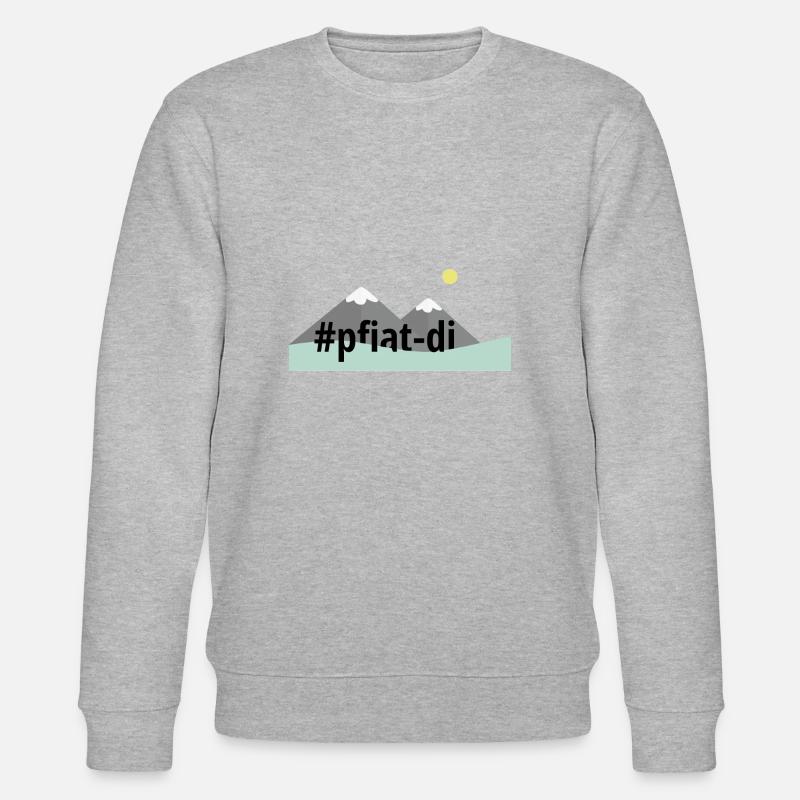 Dialect Bye mountains Tirol - Stanley/Stella CHANGER Unisex Organic Sweatshirt - heather grey