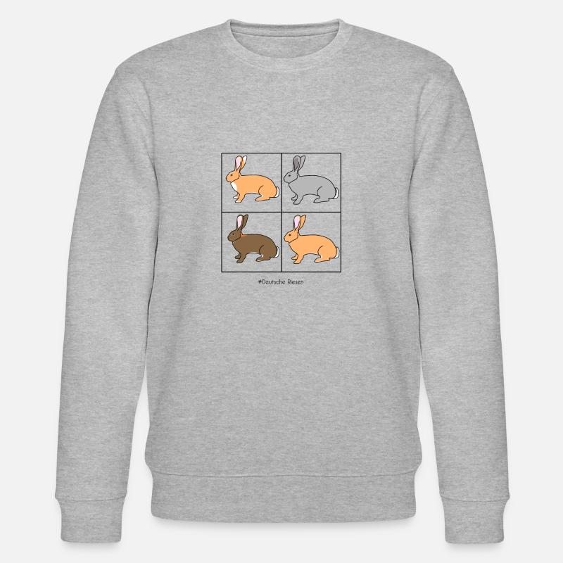 Lapin géant allemand - Sweat bio CHANGER Stanley/Stella Unisexe - gris chiné