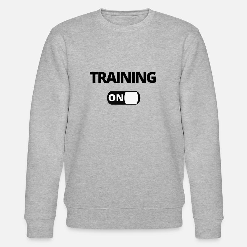 Fitness Workout Training Geschenk - Stanley/Stella Unisex Bio-Sweatshirt CHANGER  - Grau meliert