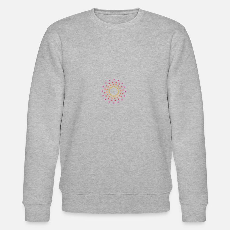 sb circle pattern - Stanley/Stella CHANGER Unisex Organic Sweatshirt - heather grey