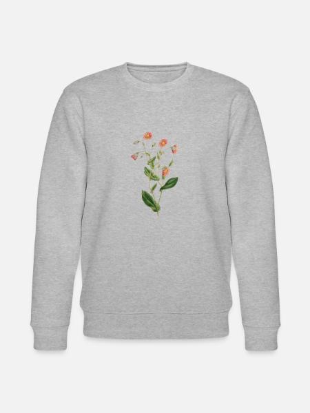 Flowers gift idea birthday - Stanley/Stella CHANGER Unisex Organic Sweatshirt - heather grey