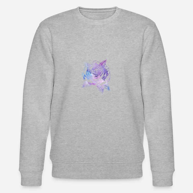 Galaxy Rose Fleur - Sweat bio CHANGER Stanley/Stella Unisexe - gris chiné