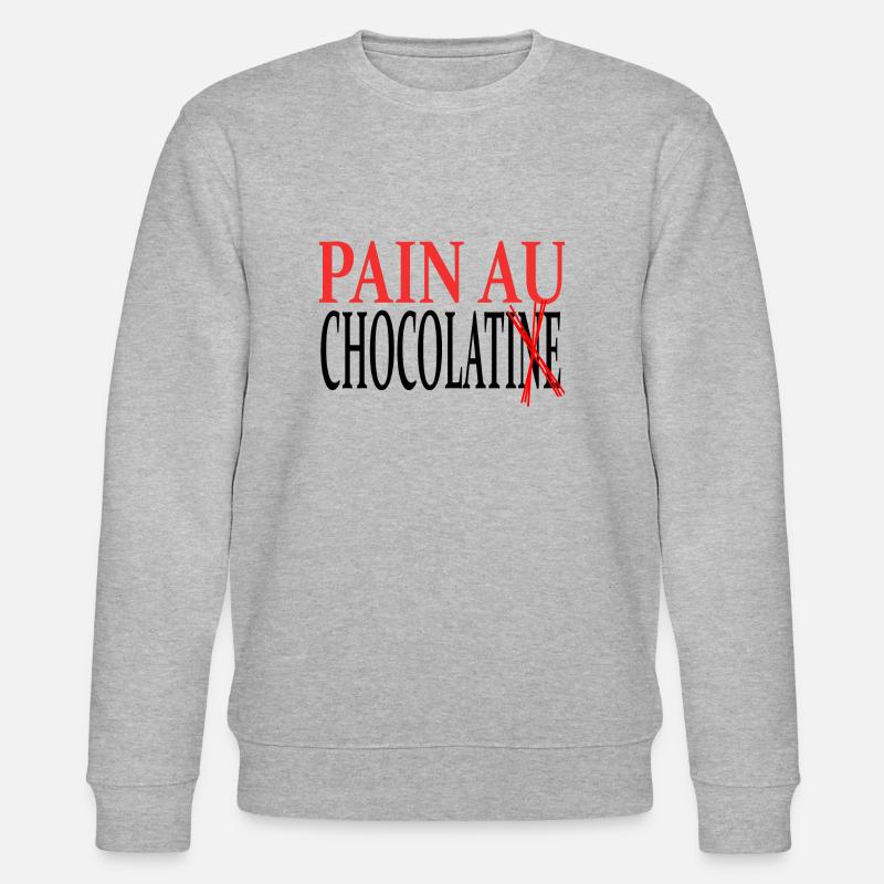 Pain au chocolat ou Chocolatine ? - Sweat bio CHANGER Stanley/Stella Unisexe - gris chiné