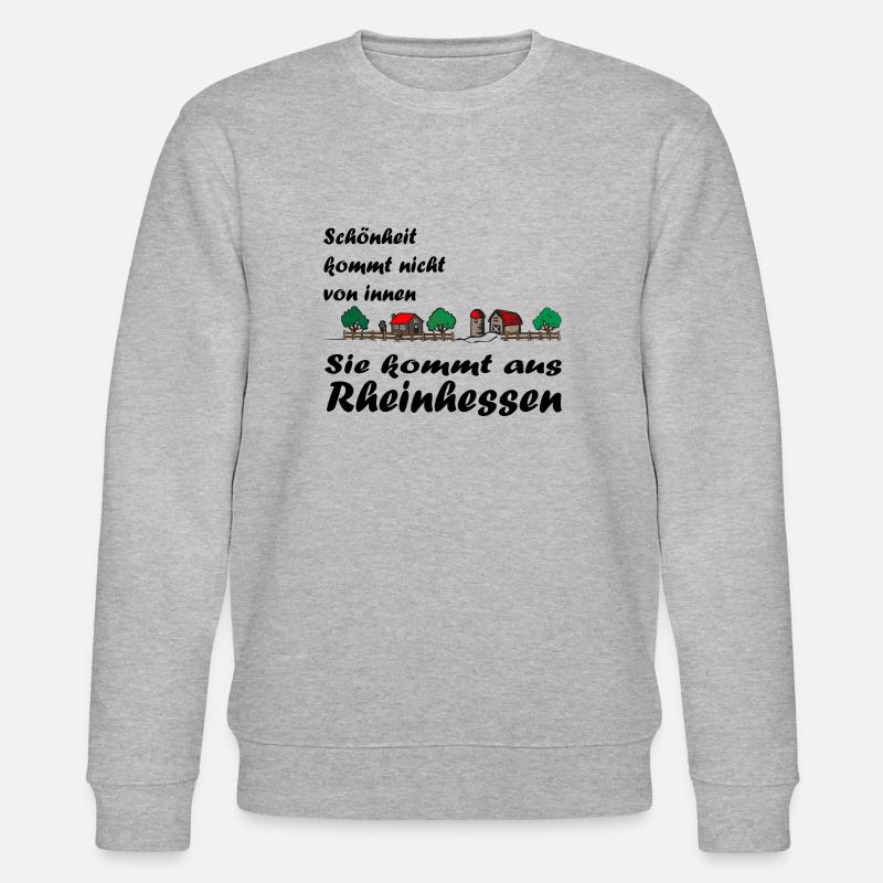 La beauté vient de Rheinhessen - Sweat bio CHANGER Stanley/Stella Unisexe - gris chiné