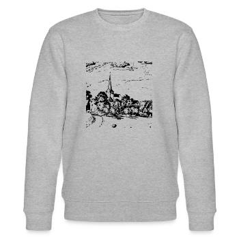 Remlingrade - Ville natale - Souvenirs - Sweat bio CHANGER Stanley/Stella Unisexe - gris chiné - Devant - Nik (191cm) & Marisol (170cm)