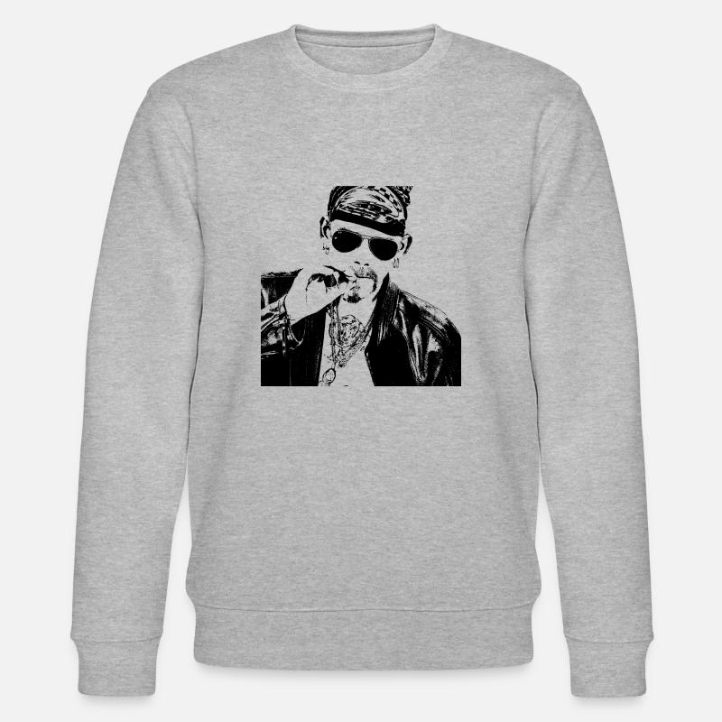 Rocker - Smoke on Mr. Cool Guy - Stanley/Stella Unisex Bio-Sweatshirt CHANGER  - Grau meliert