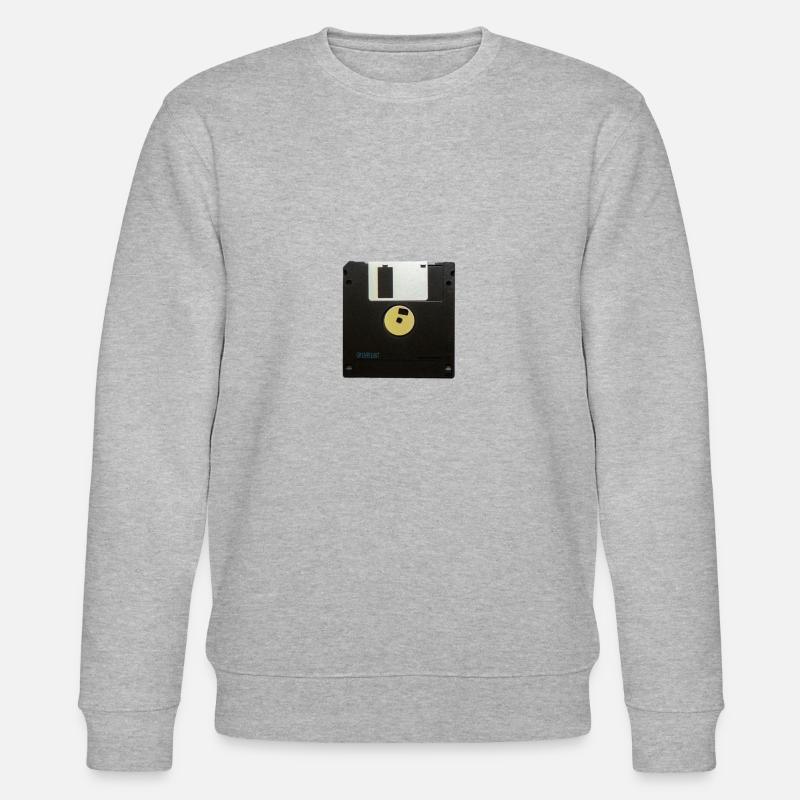 Floppy disk - Stanley/Stella CHANGER Unisex Organic Sweatshirt - heather grey