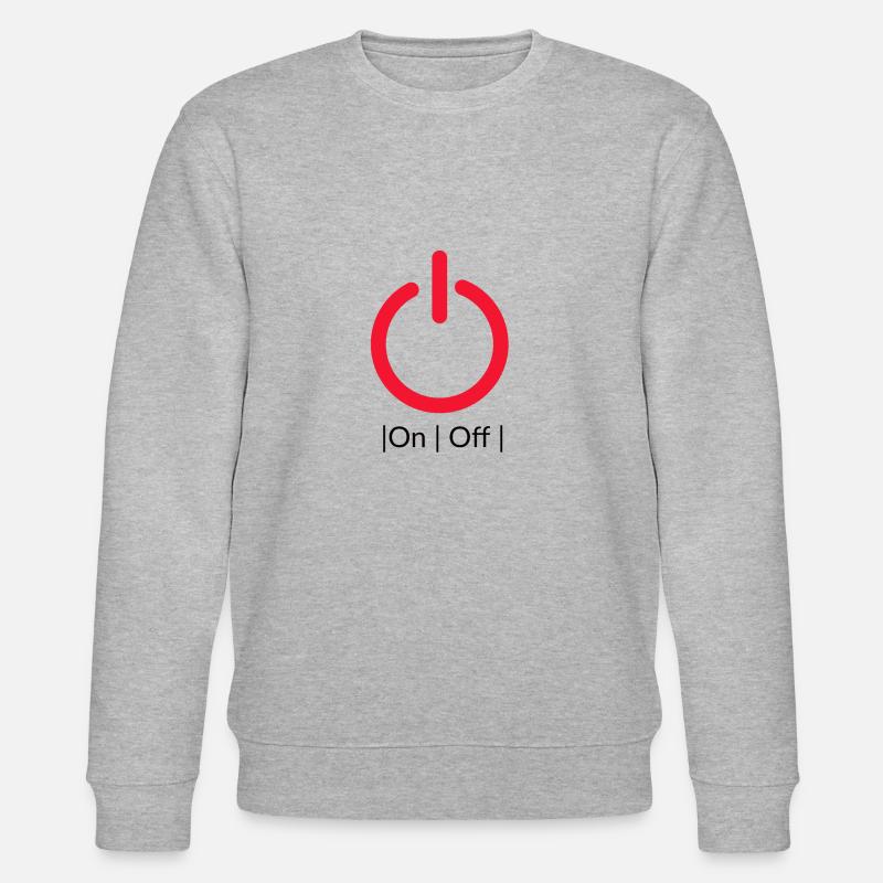 On Off Knopf - Stanley/Stella Unisex Bio-Sweatshirt CHANGER  - Grau meliert