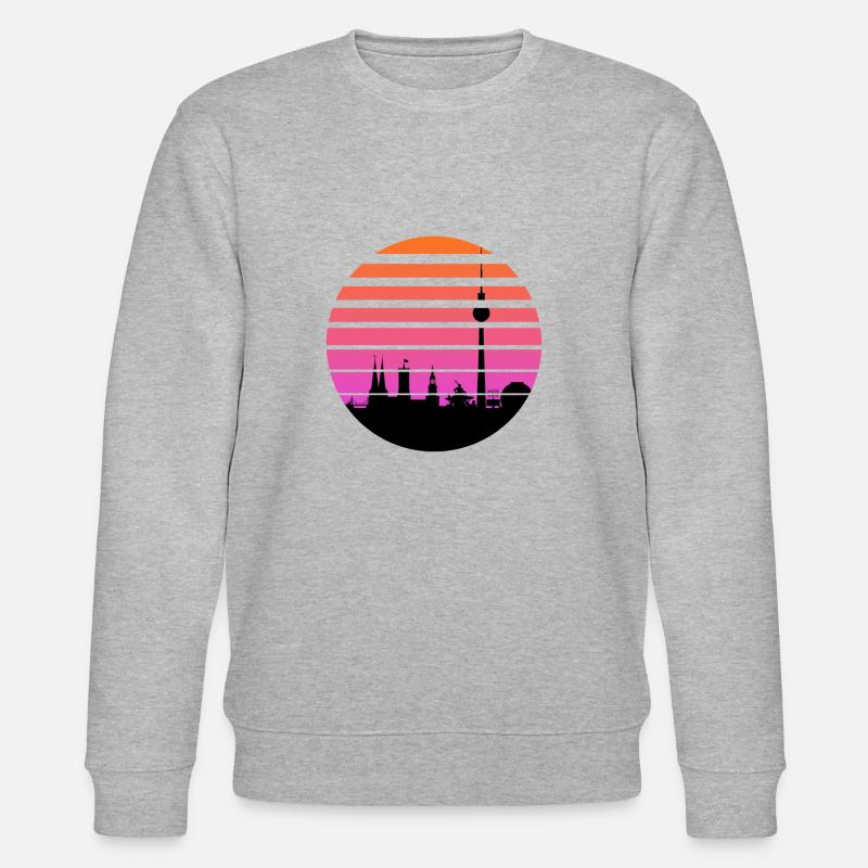 berlin - Stanley/Stella Unisex Bio-Sweatshirt CHANGER  - Grau meliert