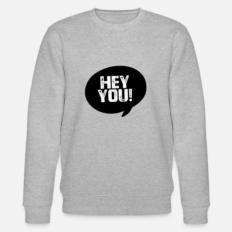Hey du Dunkle - Stanley/Stella Unisex Bio-Sweatshirt CHANGER  - Grau meliert
