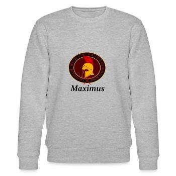 Strong Gladiator - Stanley/Stella CHANGER Unisex Organic Sweatshirt - heather grey - Front - Nik (191cm) & Marisol (170cm)