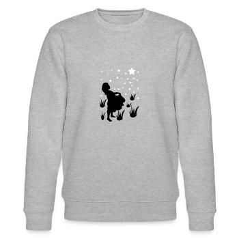 Sterntaler Silhouette - Sweat bio CHANGER Stanley/Stella Unisexe - gris chiné - Devant - Nik (191cm) & Marisol (170cm)