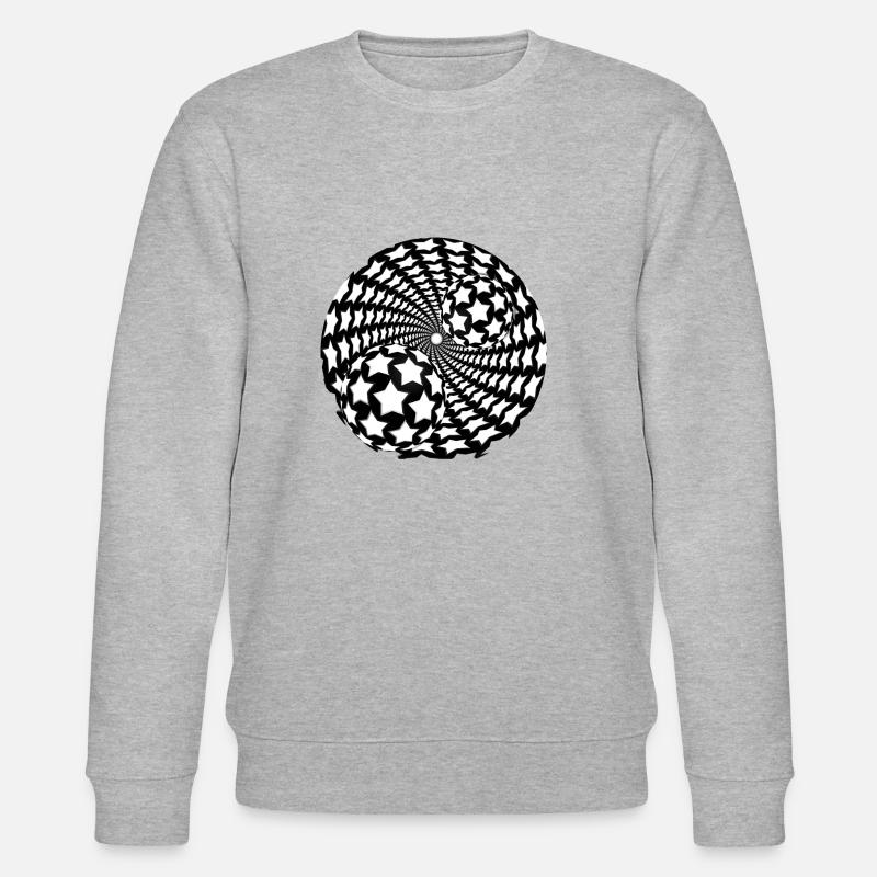 Optische Täuschung Wirbel - Stanley/Stella Unisex Bio-Sweatshirt CHANGER  - Grau meliert