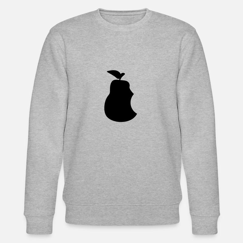 Birne mit Biss - Stanley/Stella Unisex Bio-Sweatshirt CHANGER  - Grau meliert