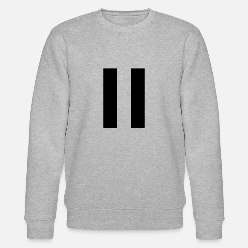 Pause | Noir - Sweat bio CHANGER Stanley/Stella Unisexe - gris chiné