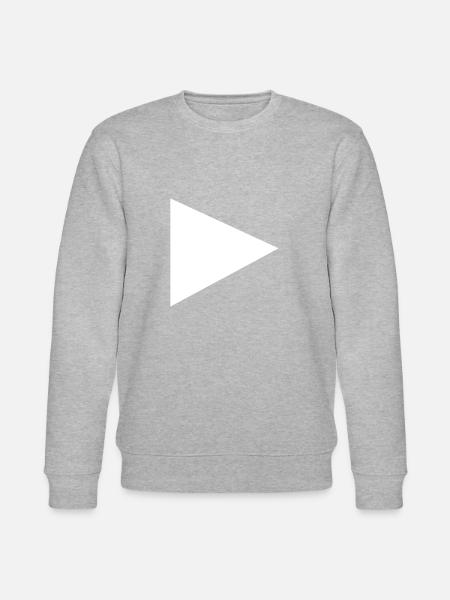 Play | White - Stanley/Stella CHANGER Unisex Organic Sweatshirt - heather grey