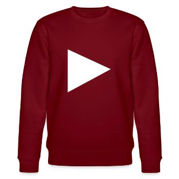 Play | White - Stanley/Stella CHANGER Unisex Organic Sweatshirt - burgundy - Front - Nik (191cm) & Marisol (170cm)