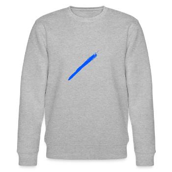 Brush blue - Stanley/Stella Unisex Bio-Sweatshirt CHANGER  - Grau meliert - Vorne - Nik (191cm) & Marisol (170cm)