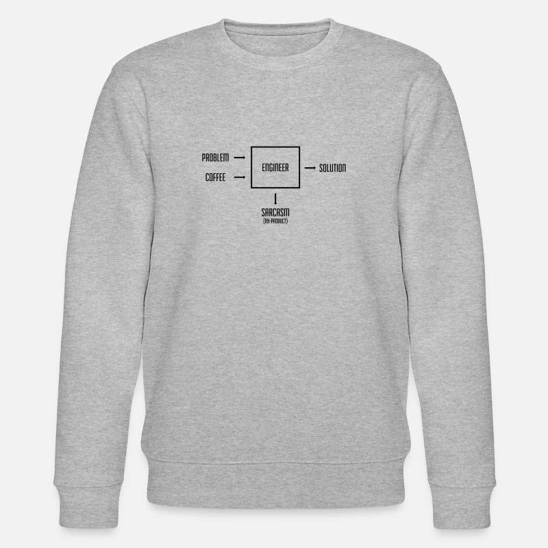 Engineer - Stanley/Stella Unisex Bio-Sweatshirt CHANGER  - Grau meliert