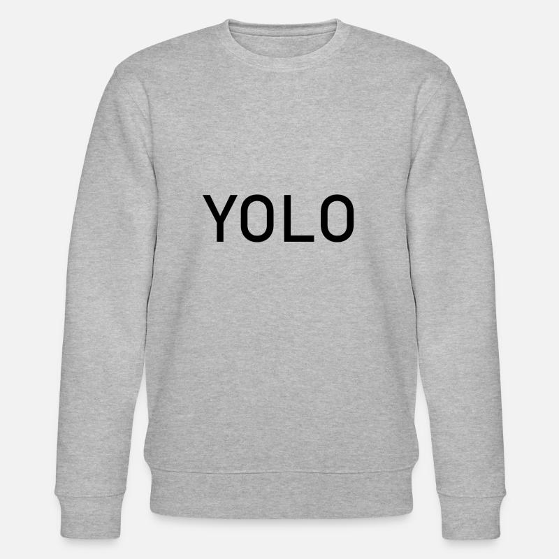 yolo - Stanley/Stella Unisex Bio-Sweatshirt CHANGER  - Grau meliert