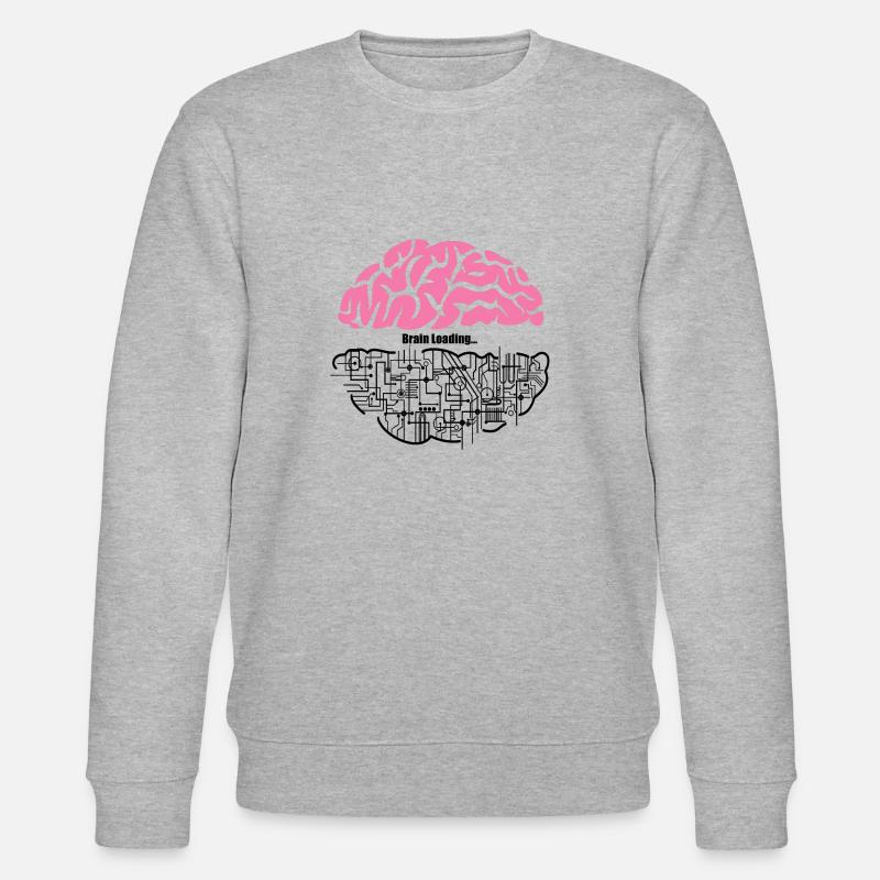 Brain - Stanley/Stella Unisex Bio-Sweatshirt CHANGER  - Grau meliert